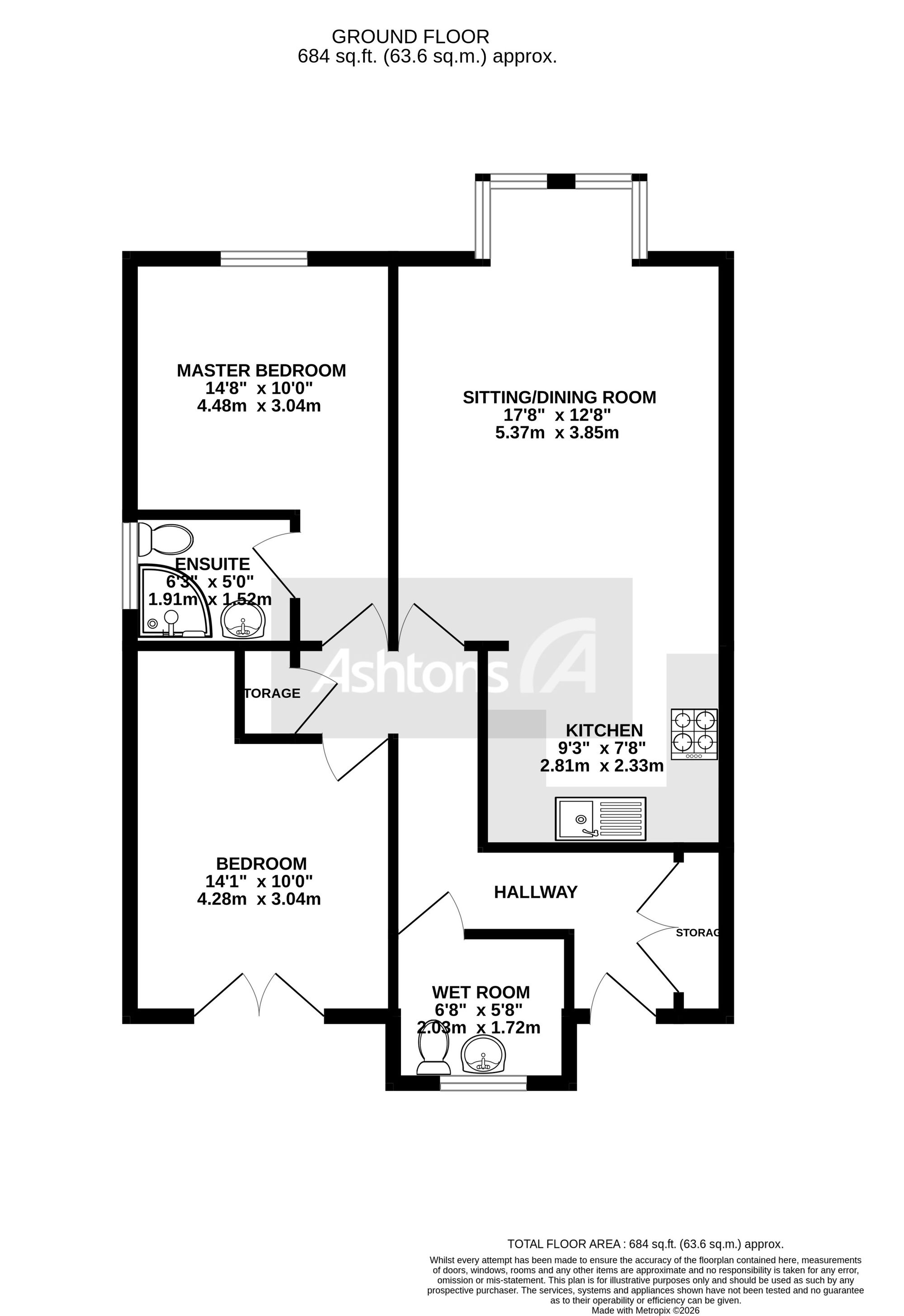 Apt 2, Harris Grange, St. Helens floorplan