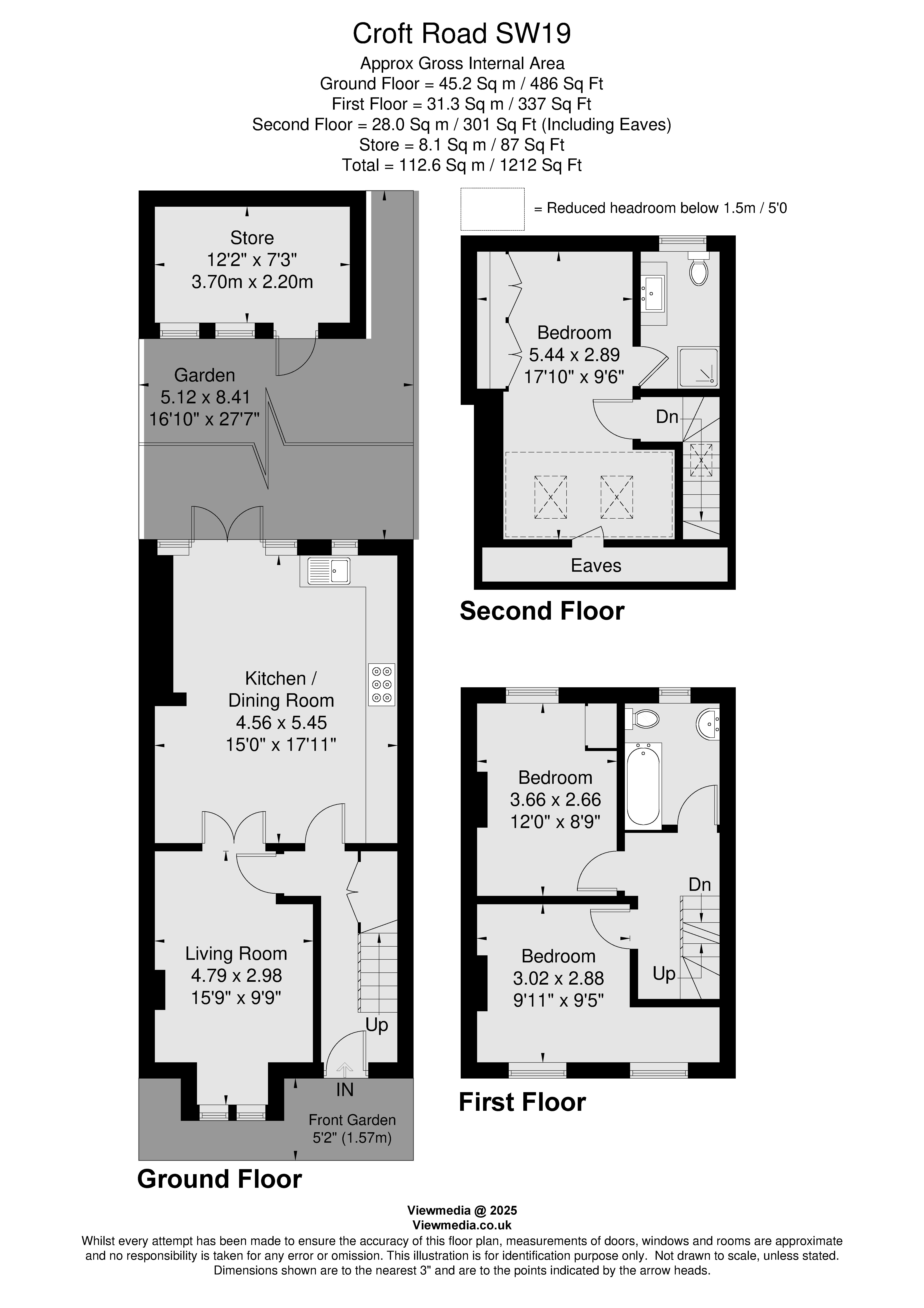 10, Croft Road, London floorplan
