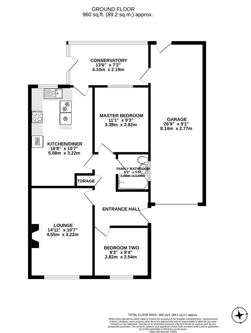 14, Mardale Crescent, Leyland floorplan