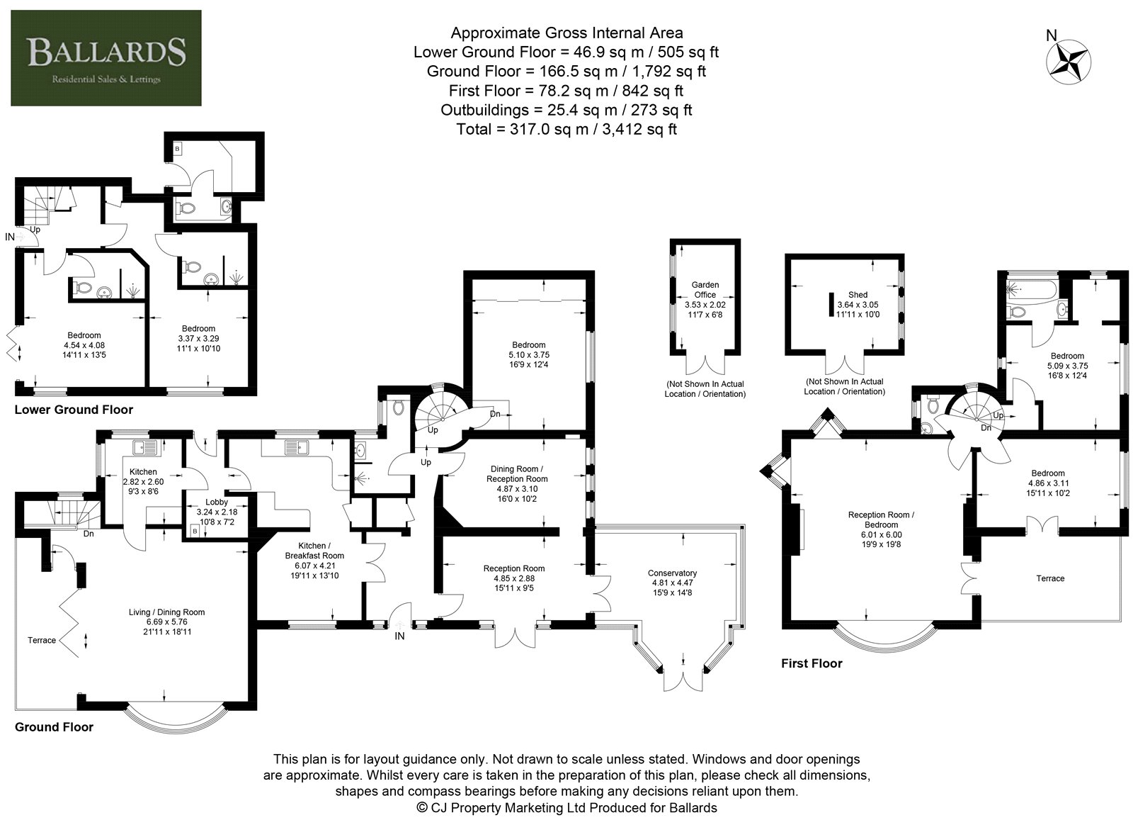 Beaumont,, Knowl Hill Common, Berkshire floorplan