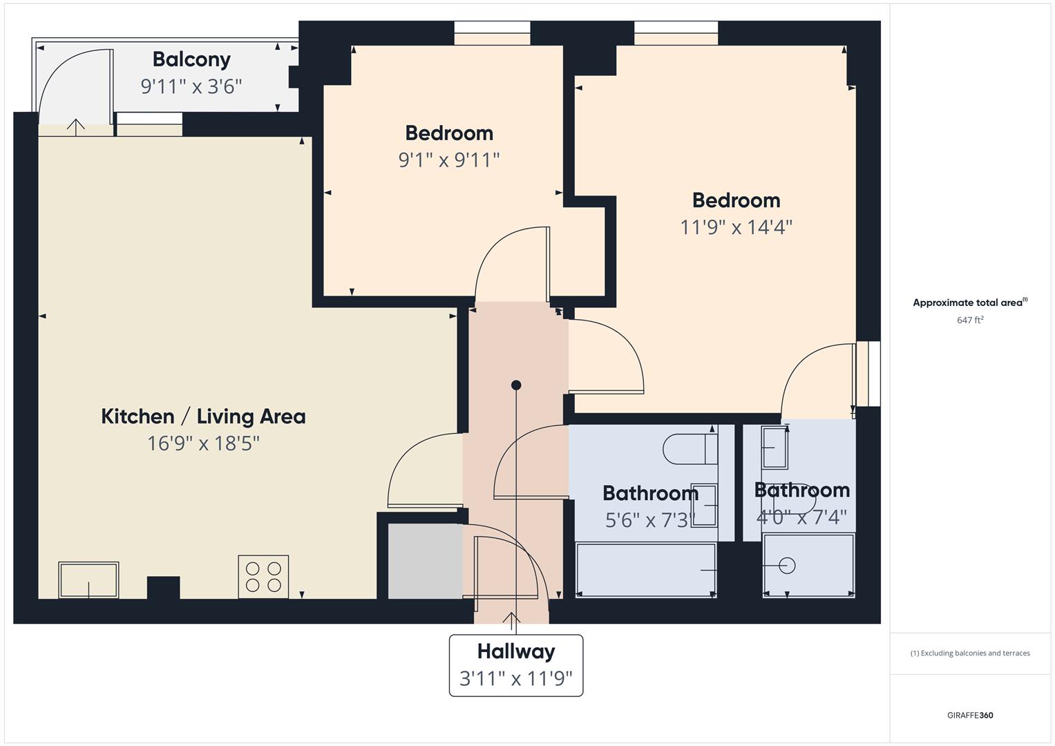 124 The Assembly, 1 Cambridge Street, Manchester floorplan