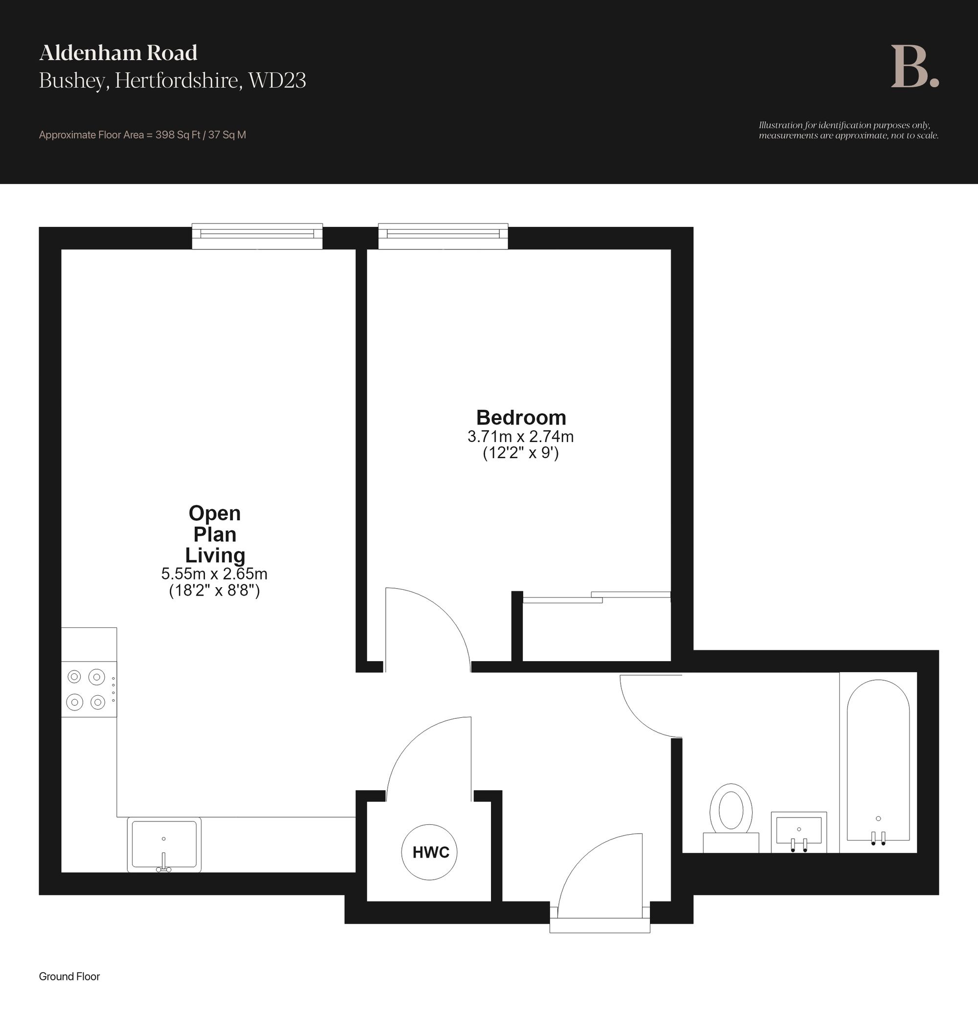 Apt 4, 77 Aldenham Road, Bushey floorplan