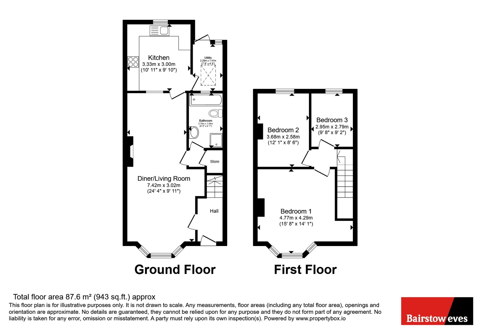 50, Langdon Road, London floorplan