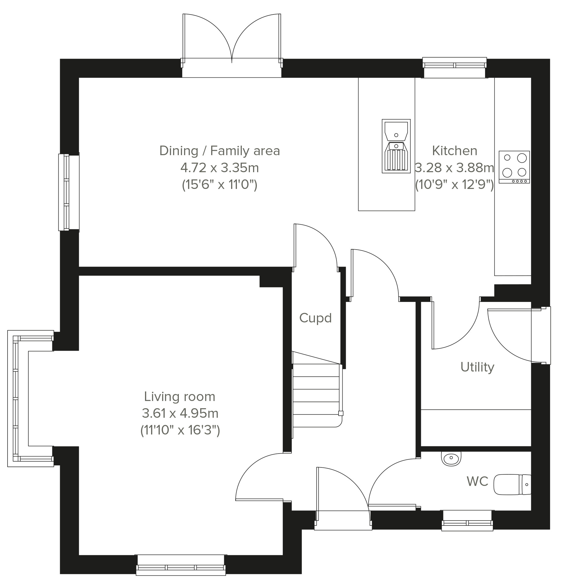 555, Station Road, Wallsend floorplan