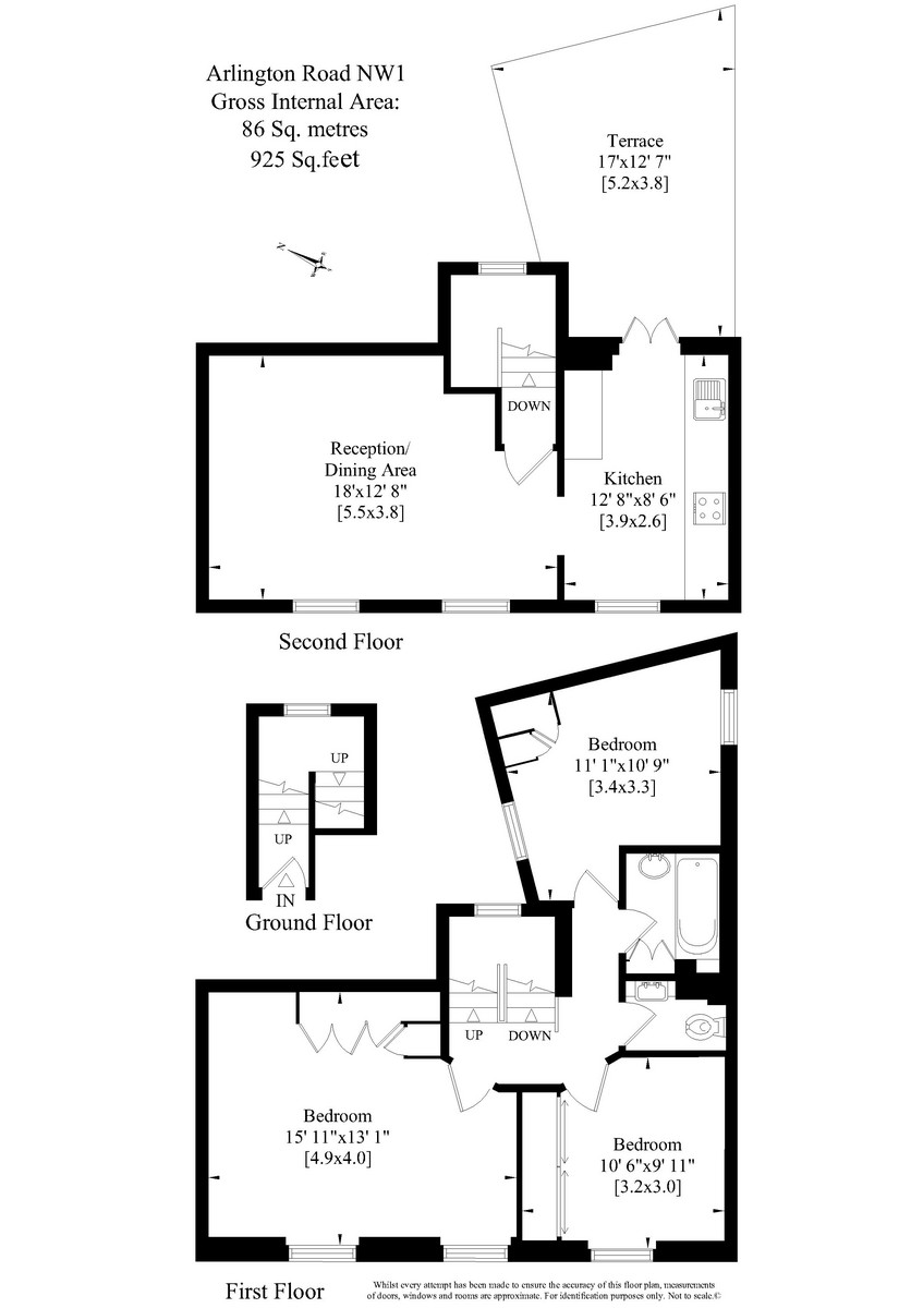 2 Bedrooms Flat to rent in Arlington Road, Camden Town NW1