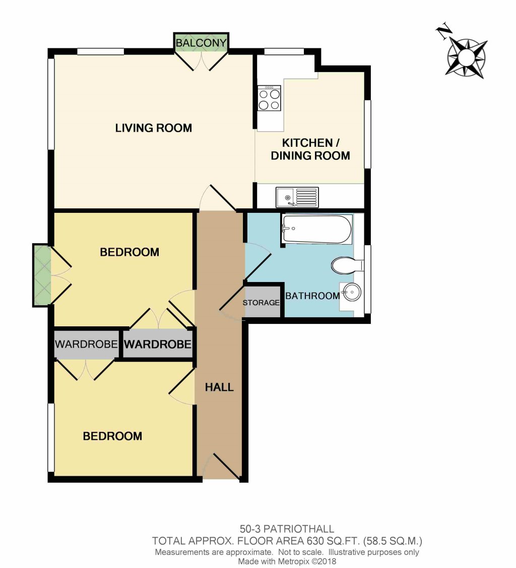 2 Bedrooms Flat to rent in Patriothall, Stockbridge EH3