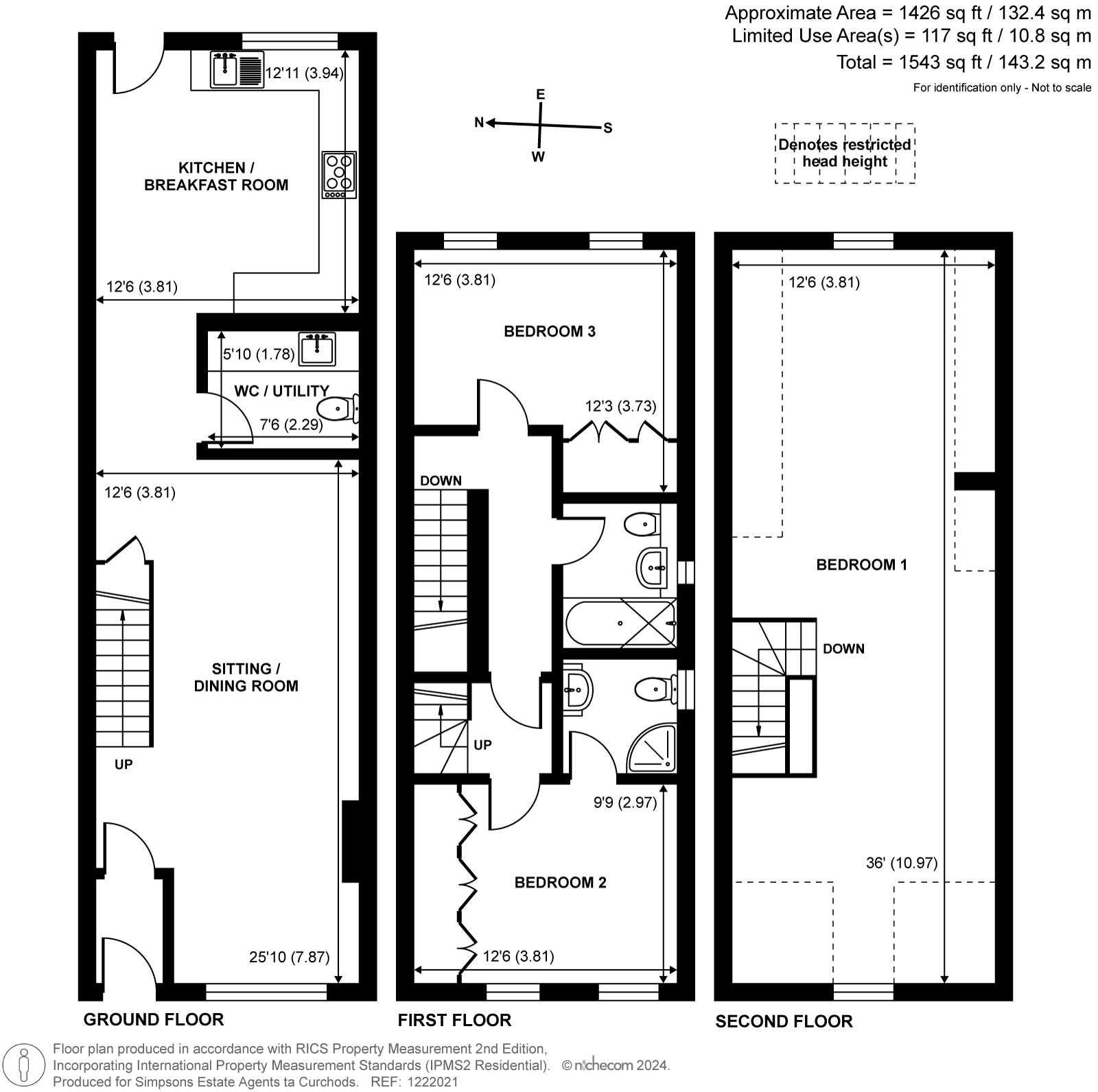 34A, Pemberton Road, East Molesey floorplan