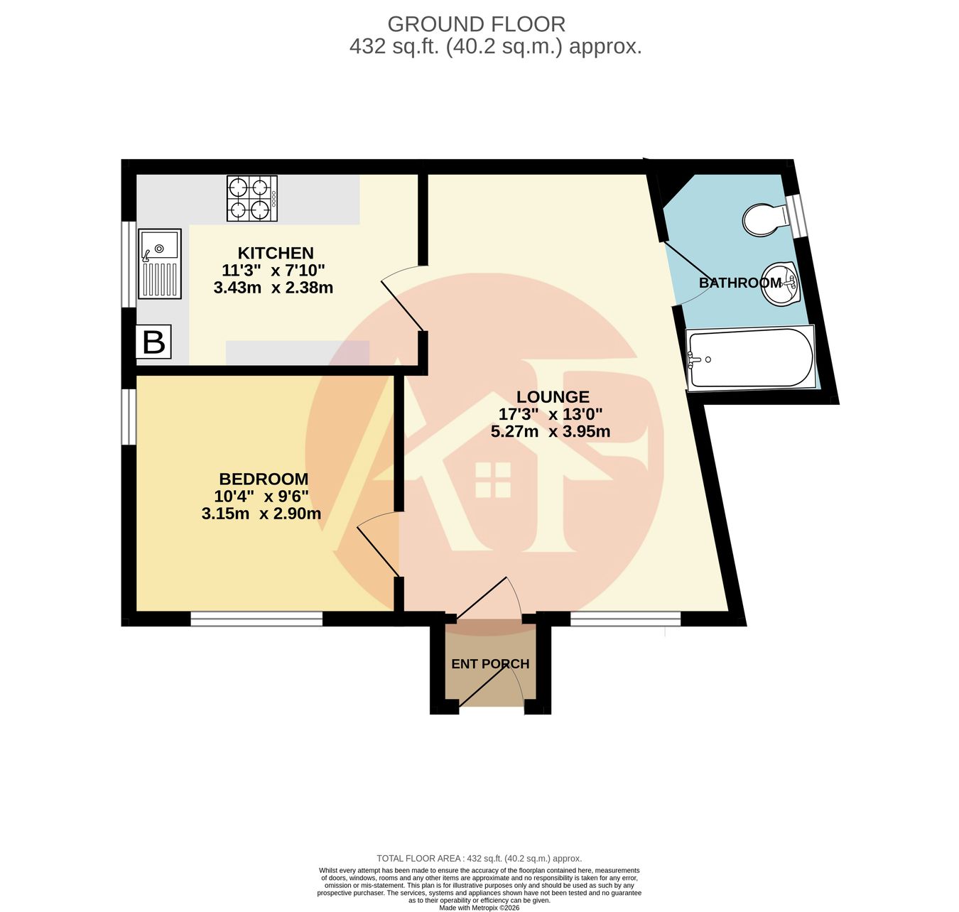 Flat 4, 109, Berrow Road, Burnham-on-Sea floorplan