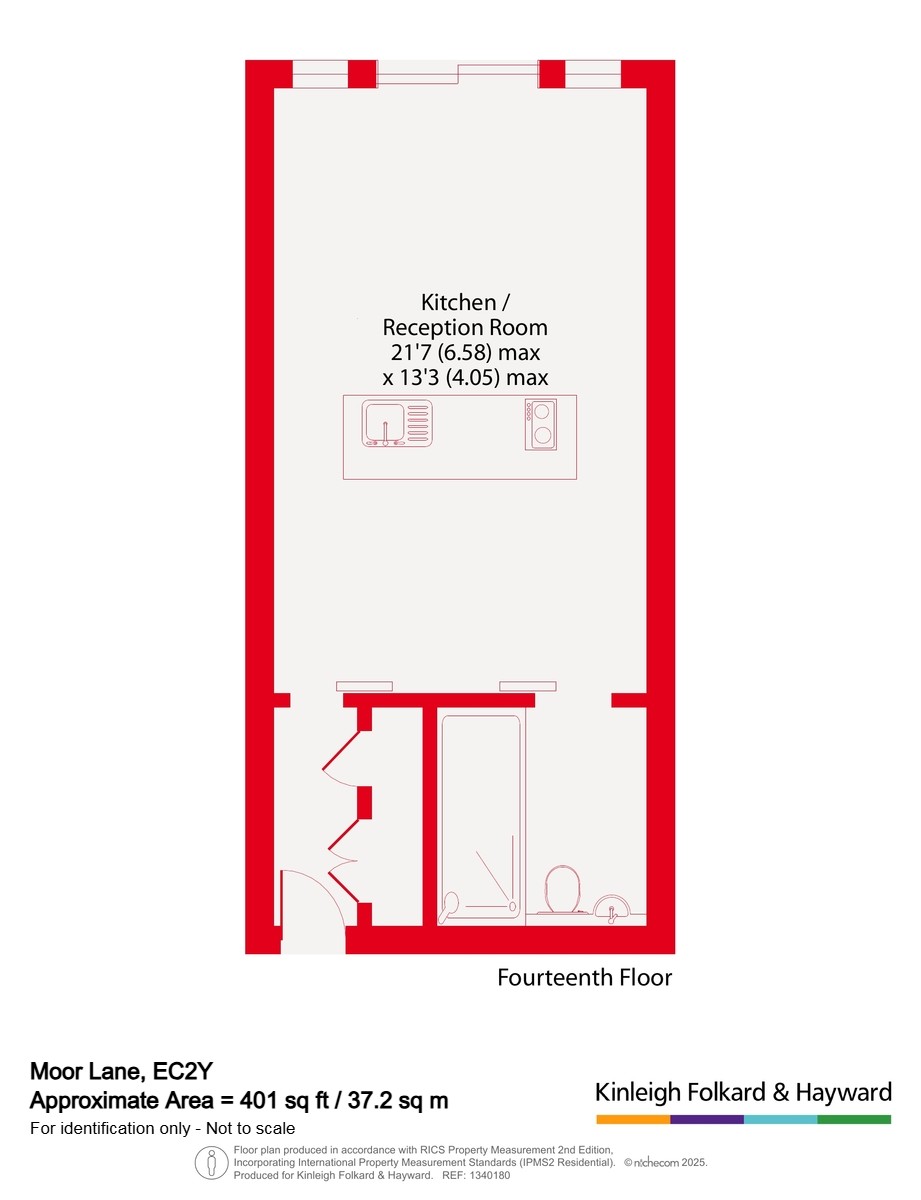 Flat 1403, 5, Moor Lane, London floorplan