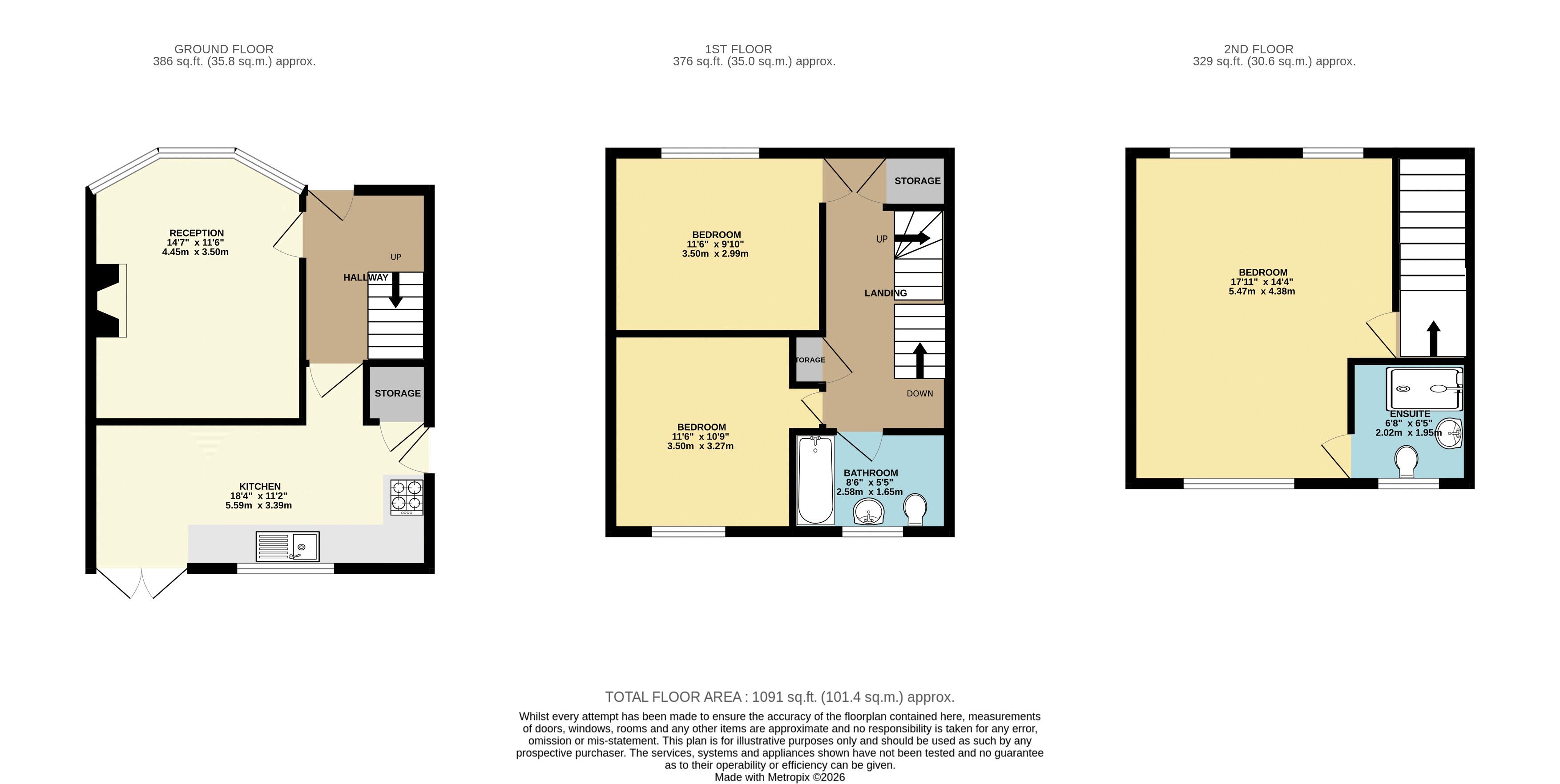151, Oval Road, Tipton floorplan