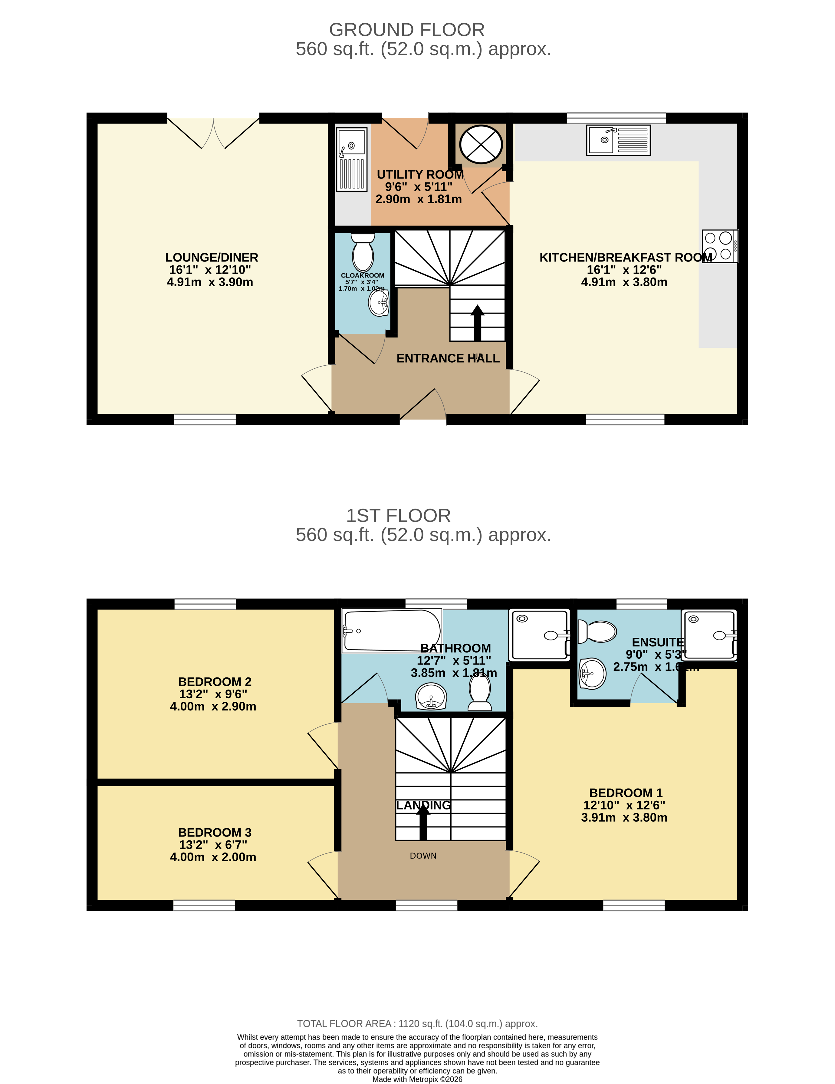 99, Court Meadow, Letterston floorplan