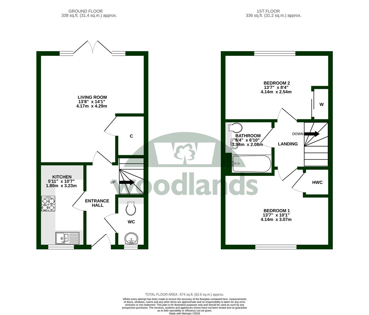 88, Carter Drive, Broadbridge Heath floorplan