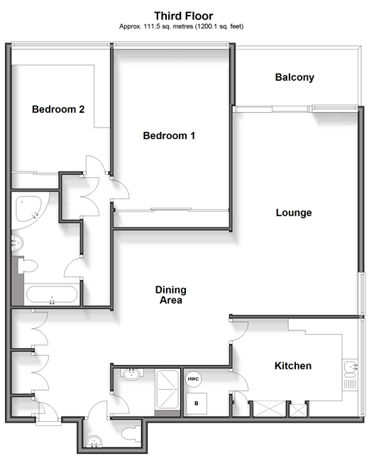 The Bowls, Chigwell floorplan