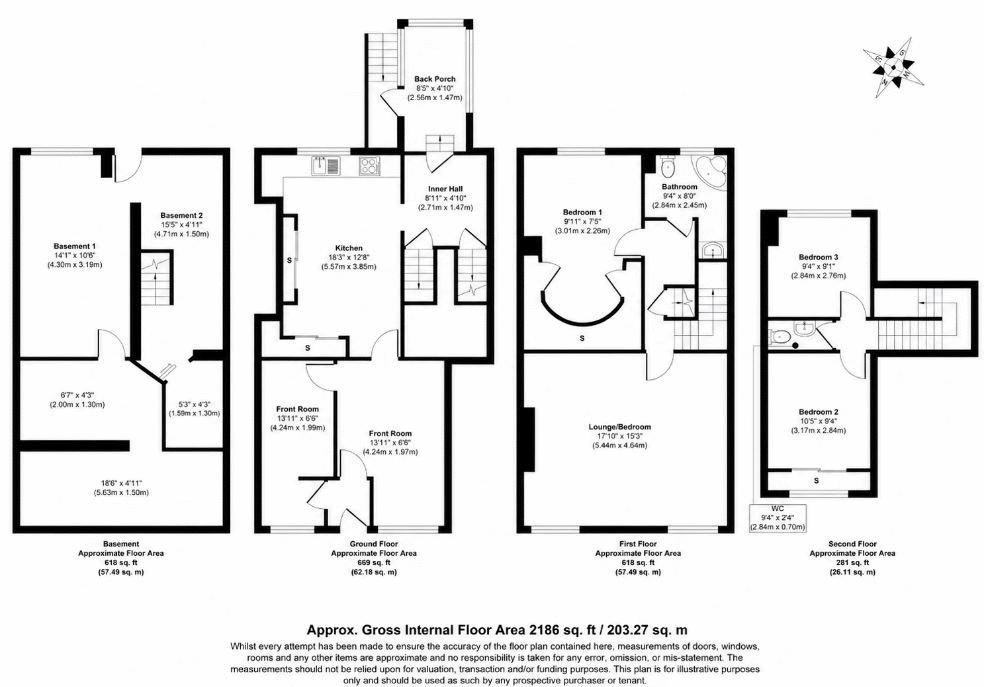 298, Newchurch Road, Bacup floorplan