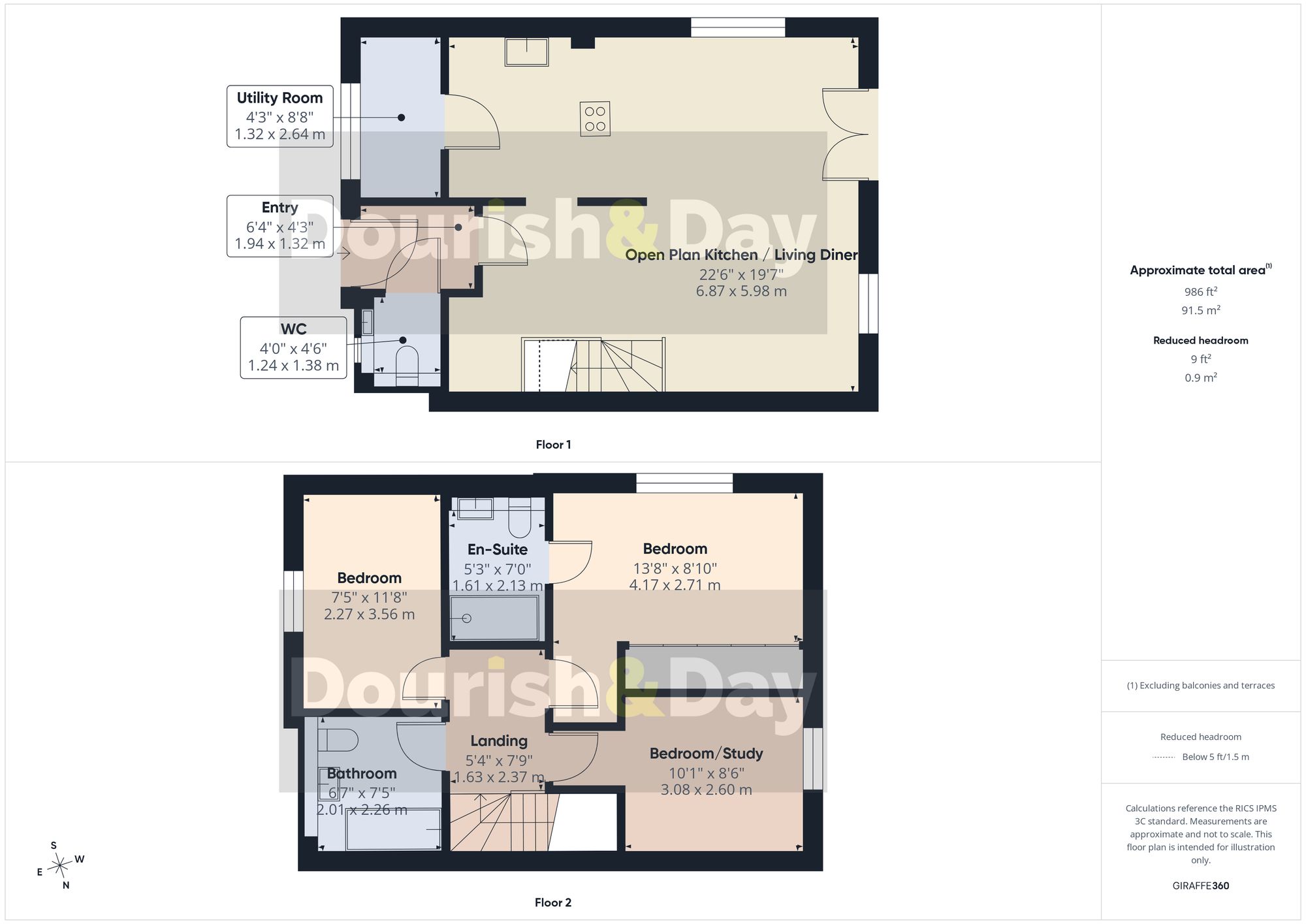 1 The Priory, Stafford floorplan