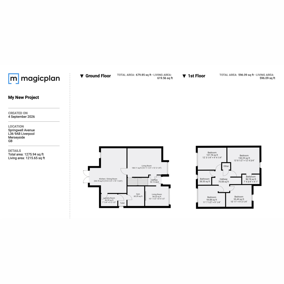 121, Springwell Avenue, Liverpool floorplan