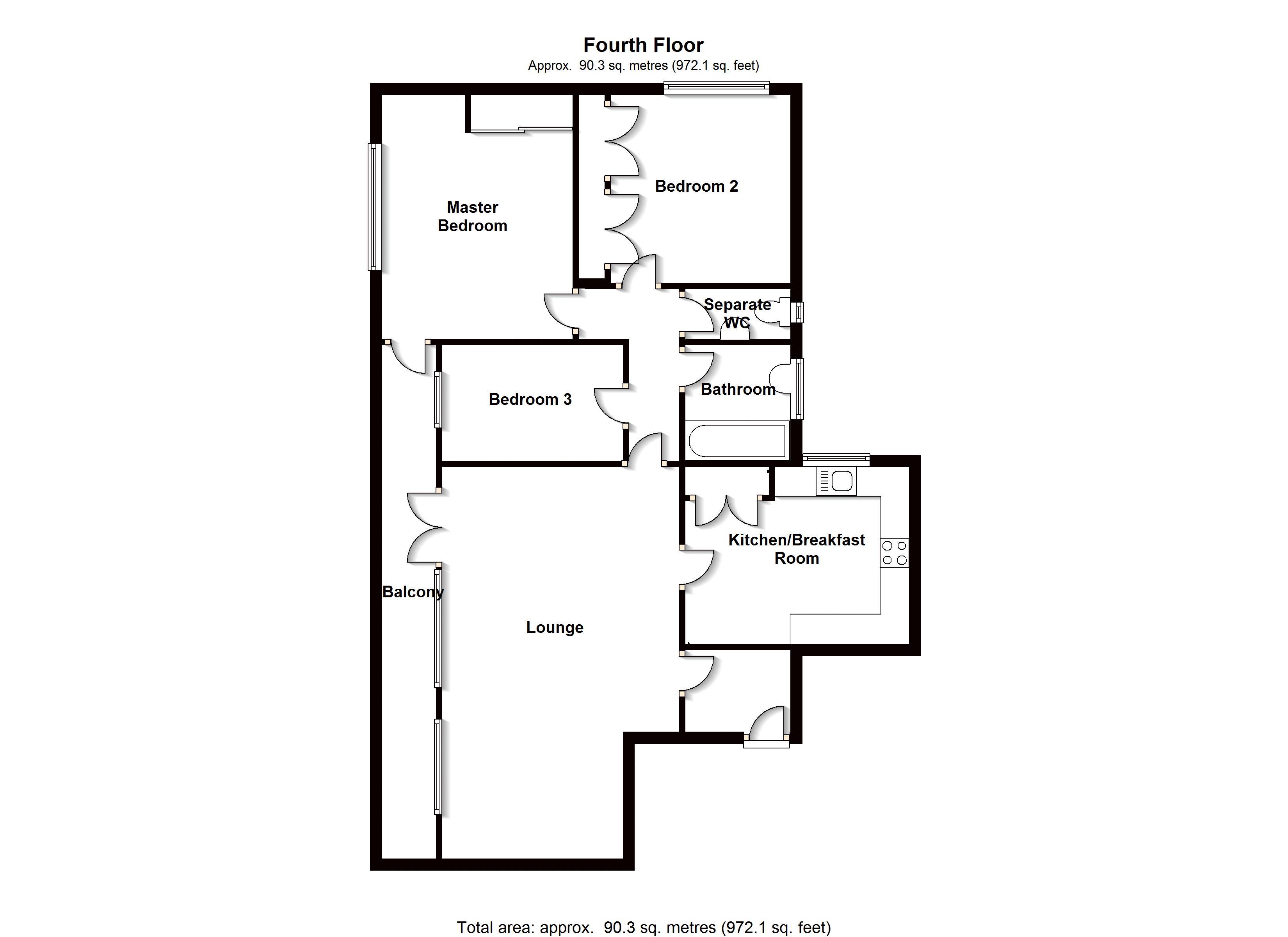 104, Dove Park, Hatch End floorplan