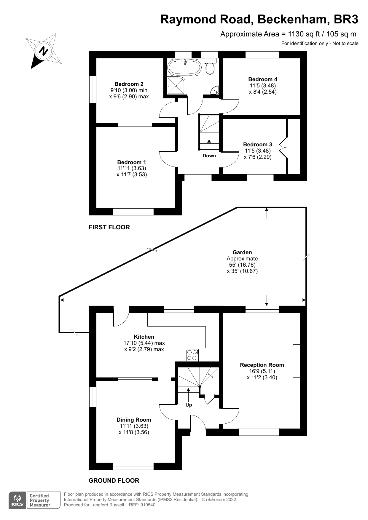 1, Raymond Road, Beckenham floorplan