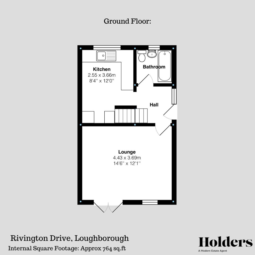 35, Rivington Drive, Loughborough floorplan
