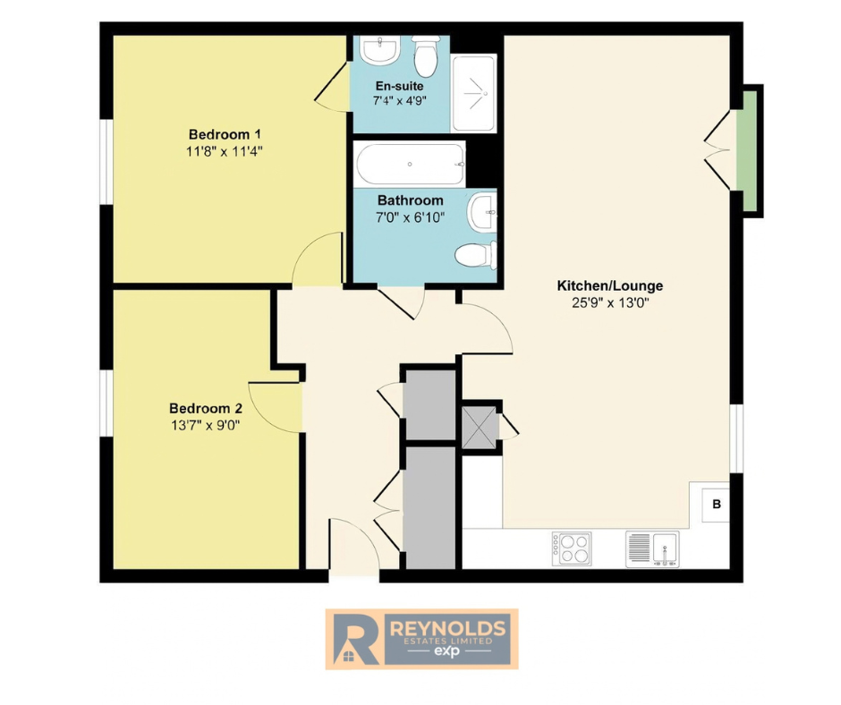 Apartment 7, 4 Charlotte Way, West Malling floorplan