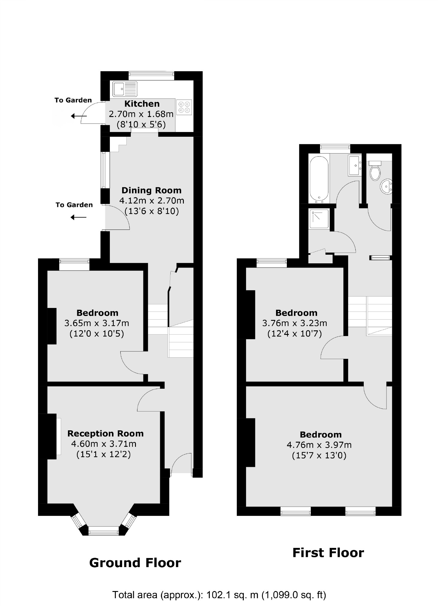 32, Knivet Road, London floorplan