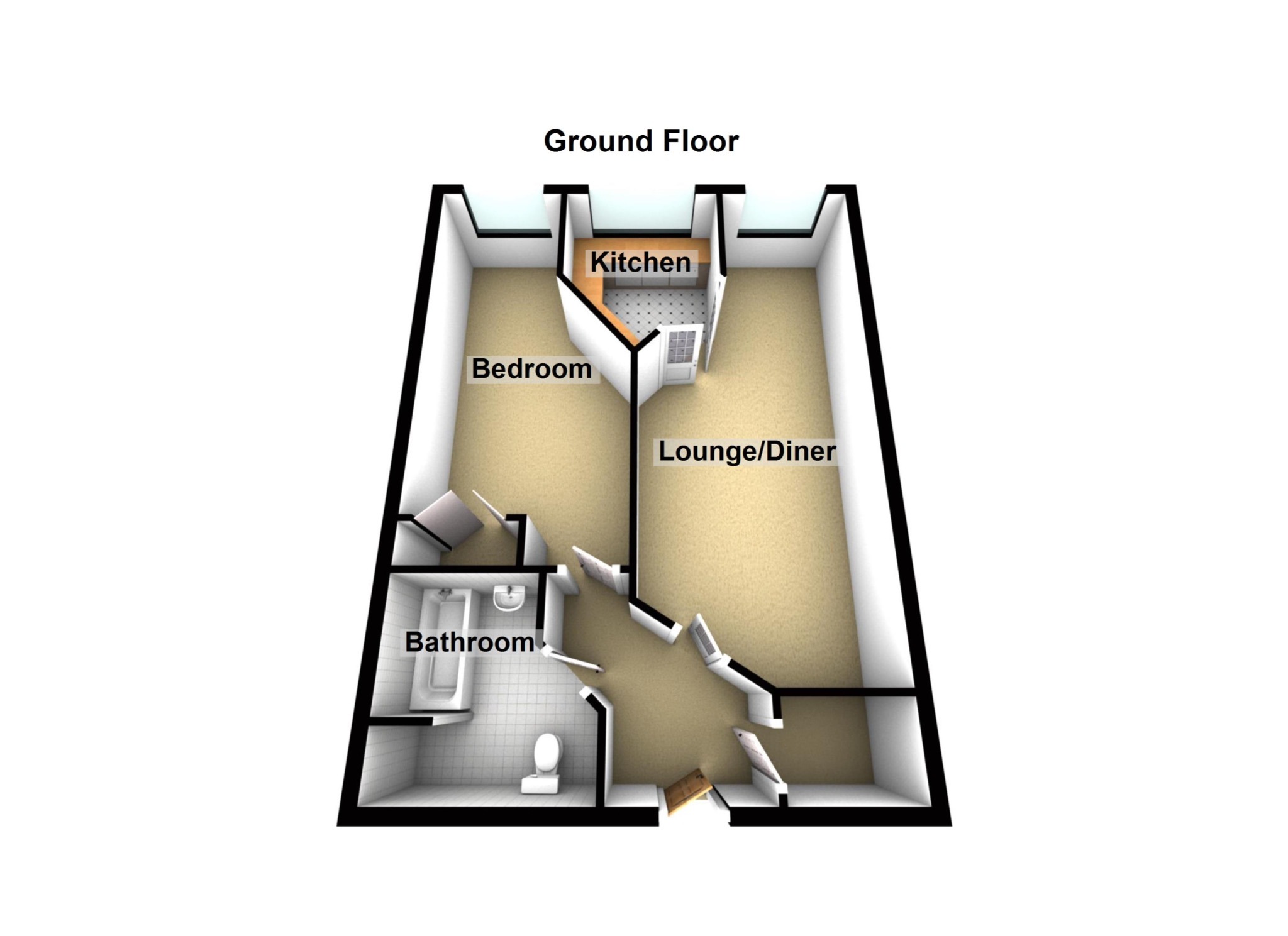Flat 40  Flat 40, Glen View, Gravesend floorplan