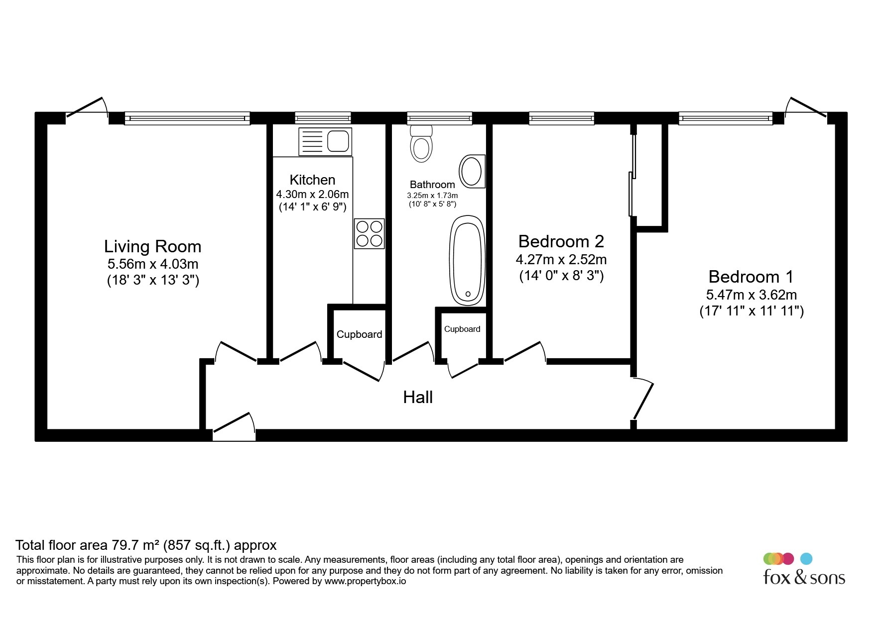 Flat 4, Selmeston Court, Surrey Road, Seaford floorplan