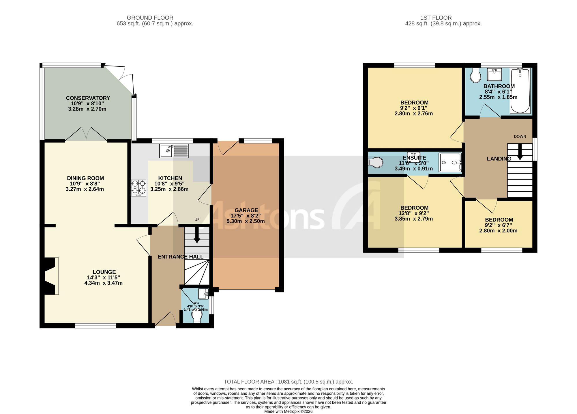 22 Woolton Close, Wigan floorplan