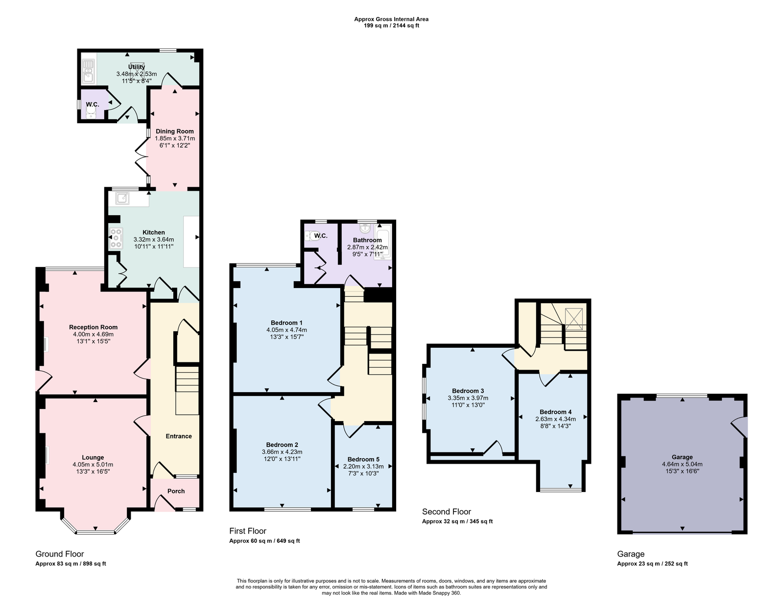 13, Hensingham Road, Whitehaven floorplan