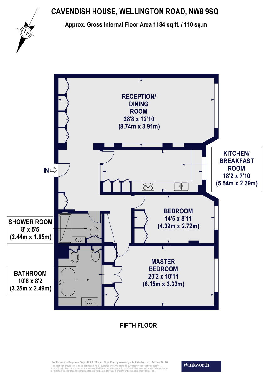 52 Cavendish House, 21, Wellington Road, London floorplan