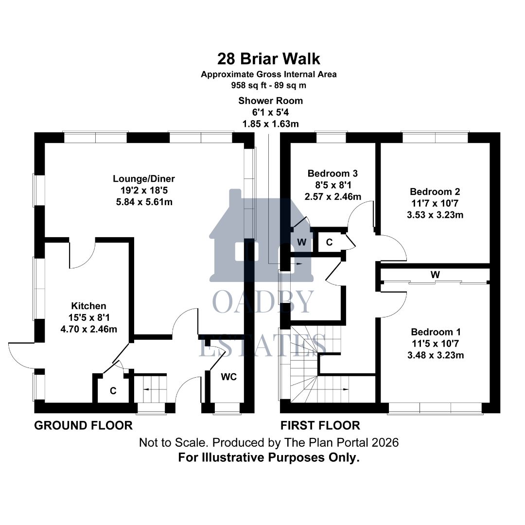 28, Briar Walk, Leicester floorplan