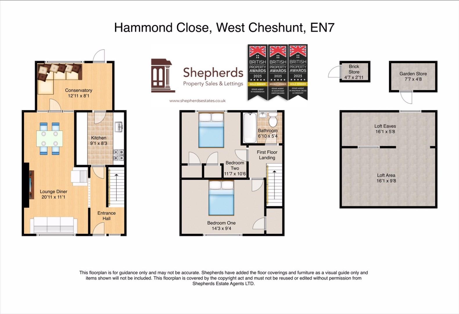 10, Hammond Close, Cheshunt floorplan