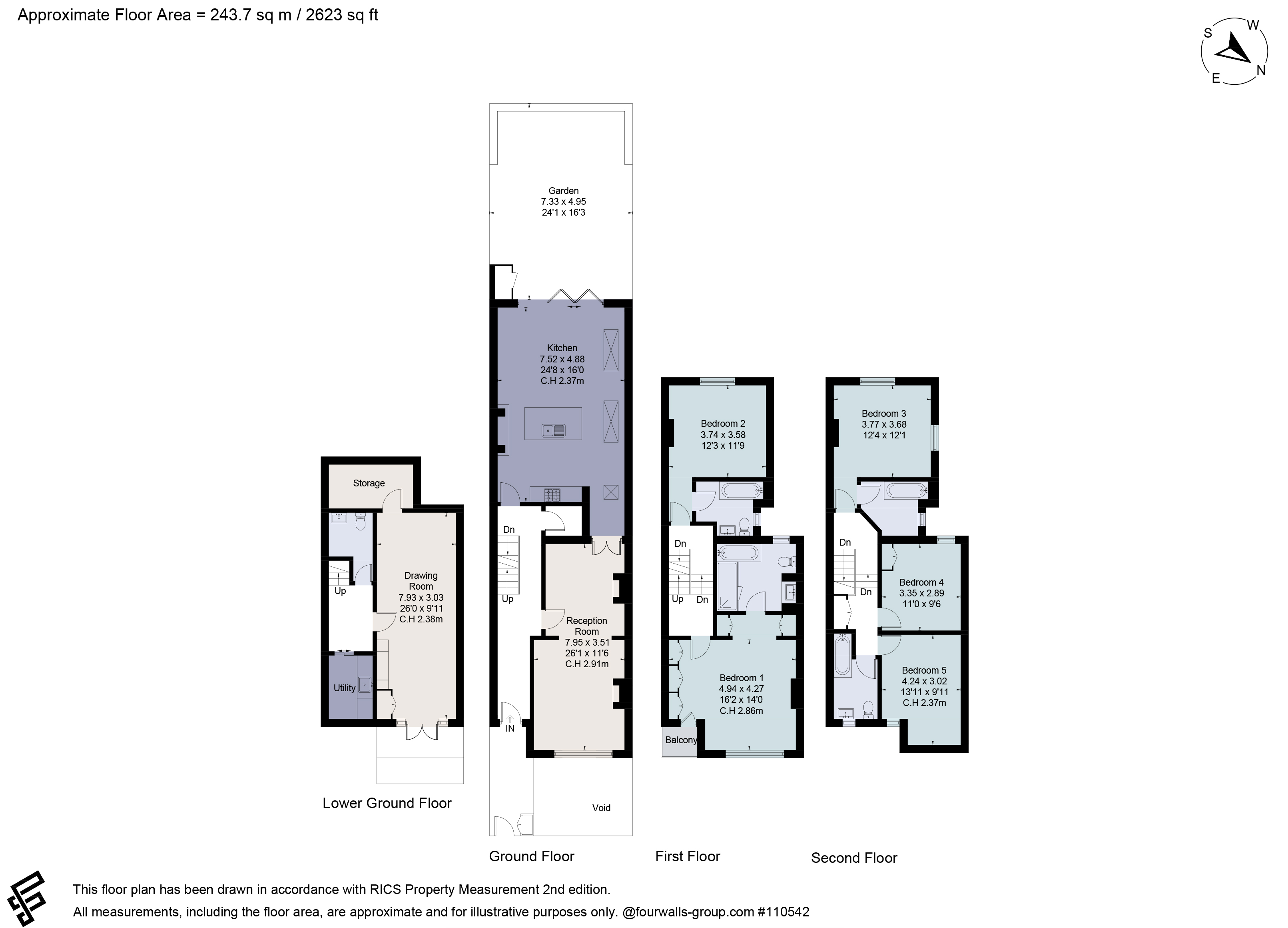 34, Acfold Road, London floorplan