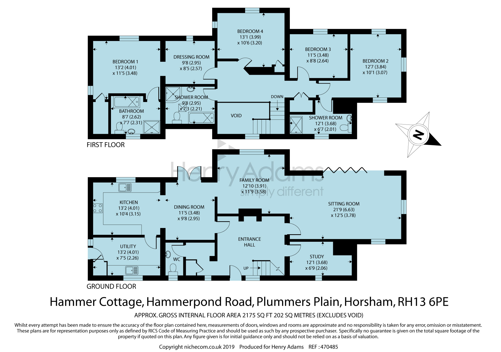 4 Bedrooms Detached house for sale in Plummers Plain, Horsham RH13