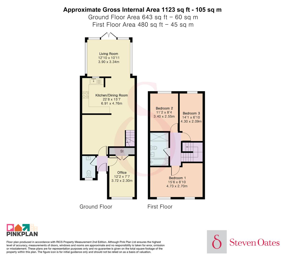 14, Glovers Close, Hertford floorplan