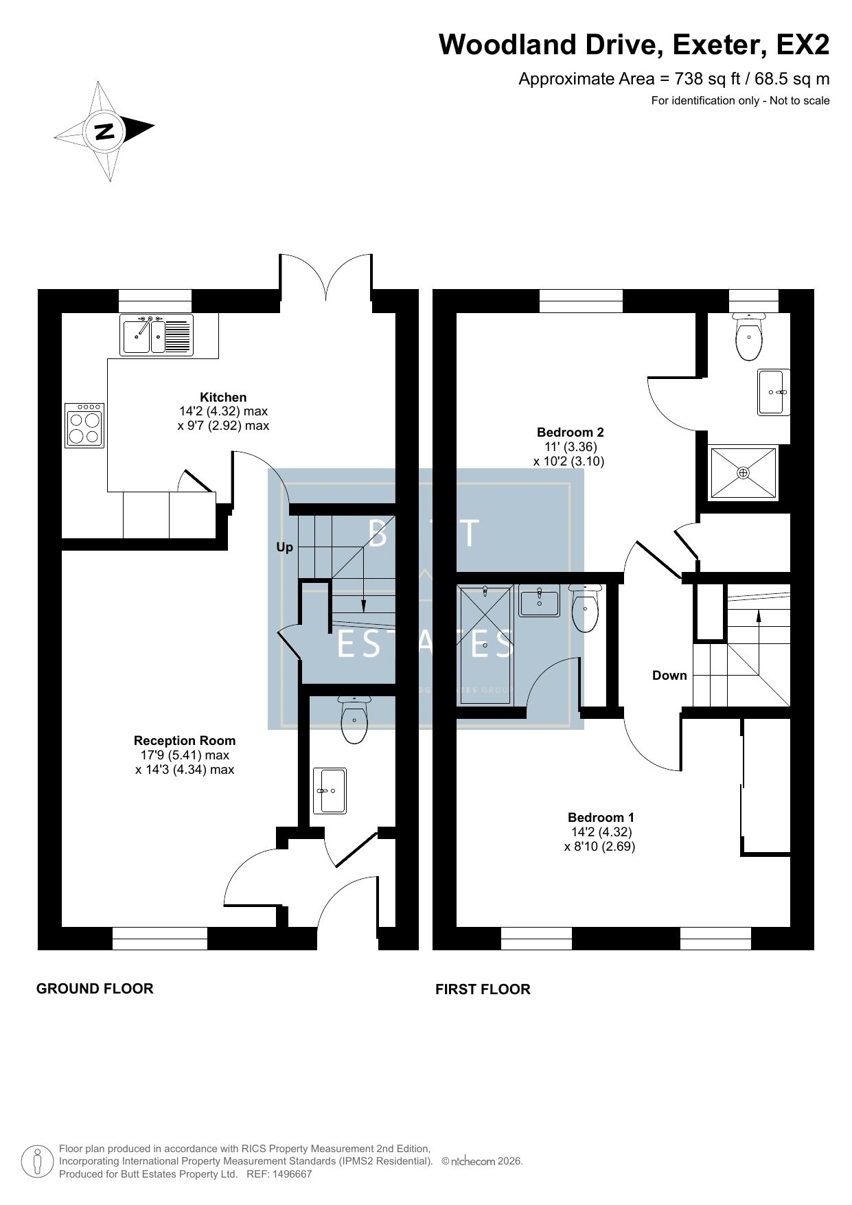 9 Woodland Drive, Exeter floorplan