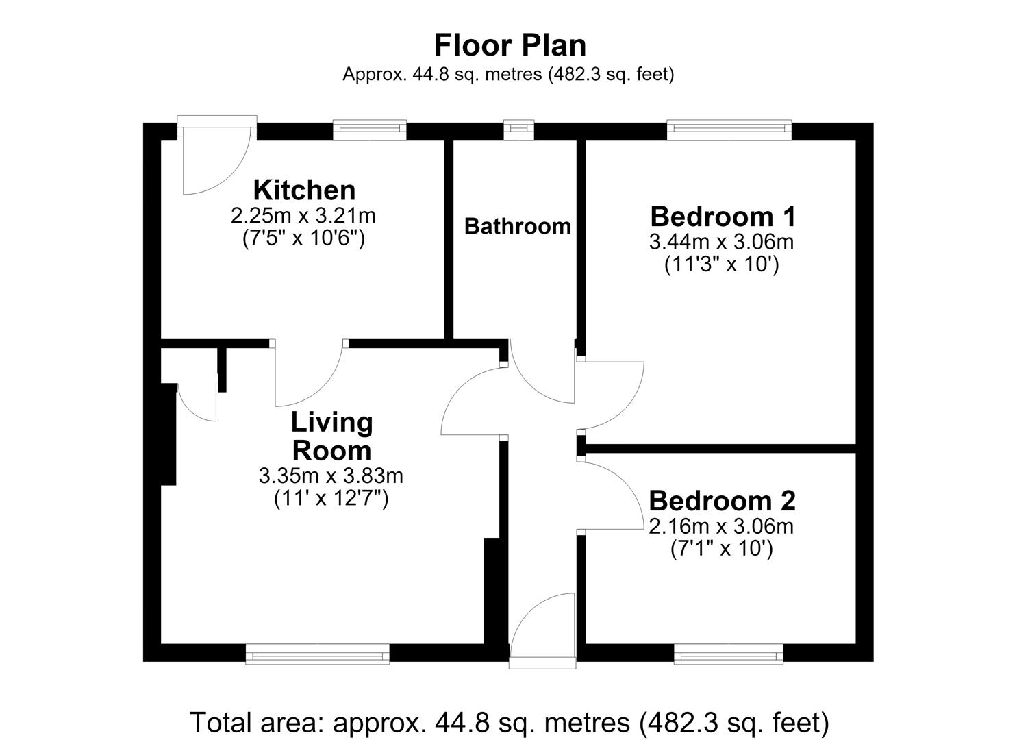 13, Parklands, Malmesbury floorplan