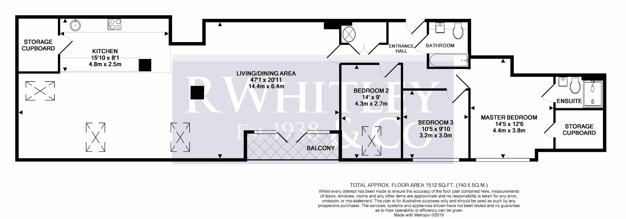 3 Bedrooms Flat for sale in Denham House, West Drayton, Middlesex UB7