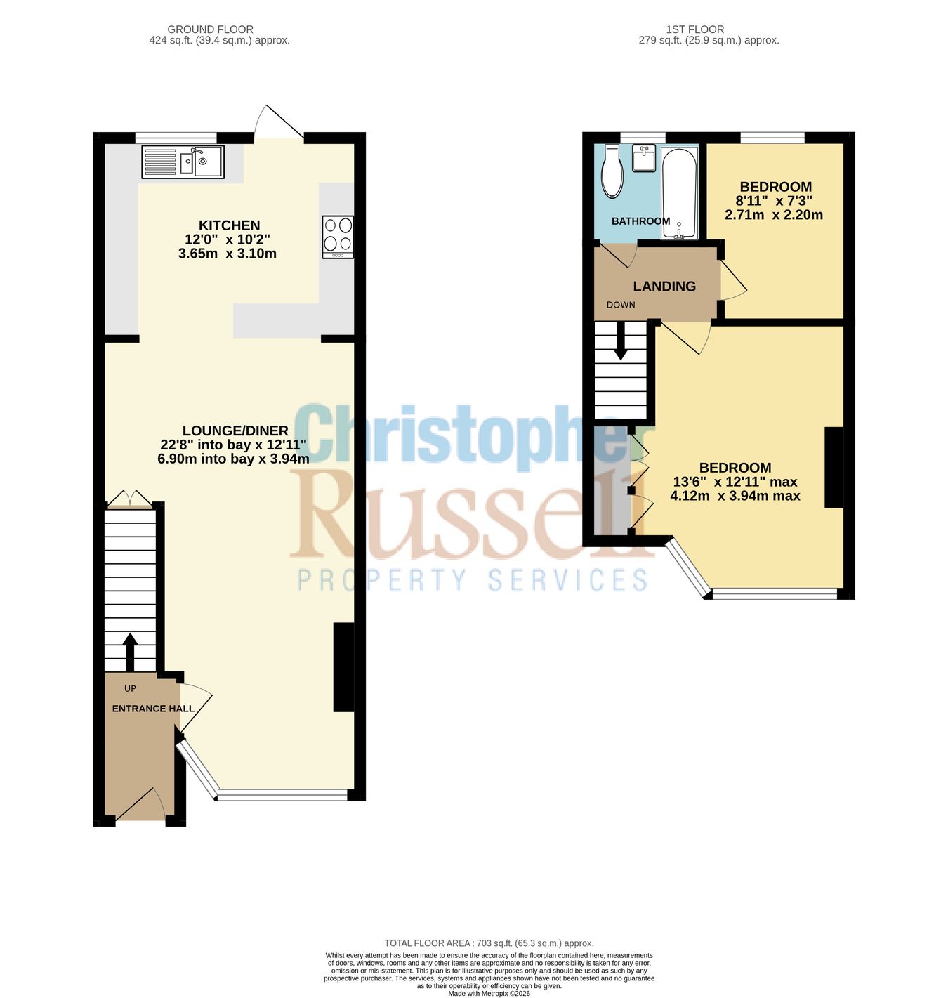 77, Rowley Avenue, Sidcup floorplan
