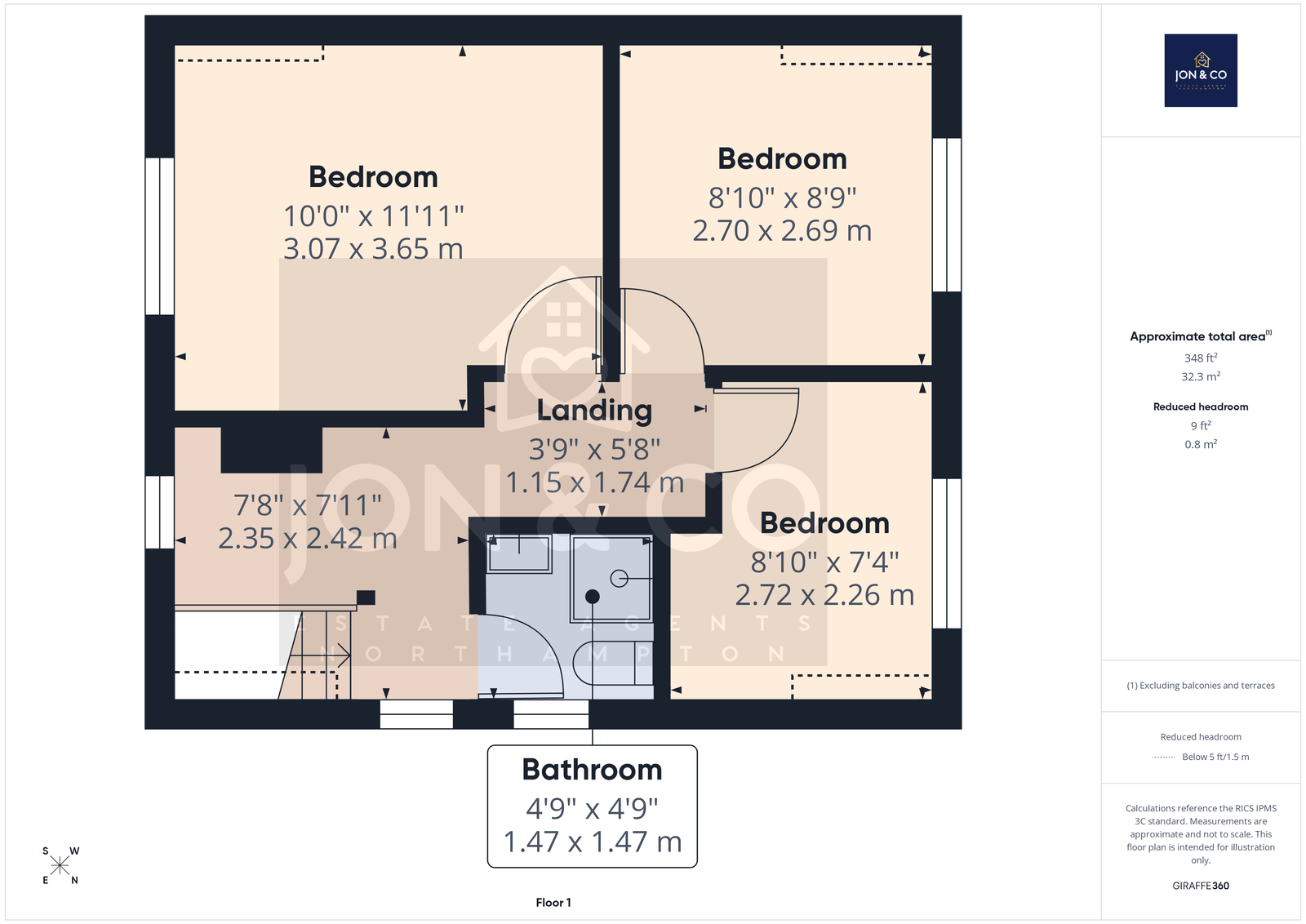 14, Parracombe Way, Northampton floorplan