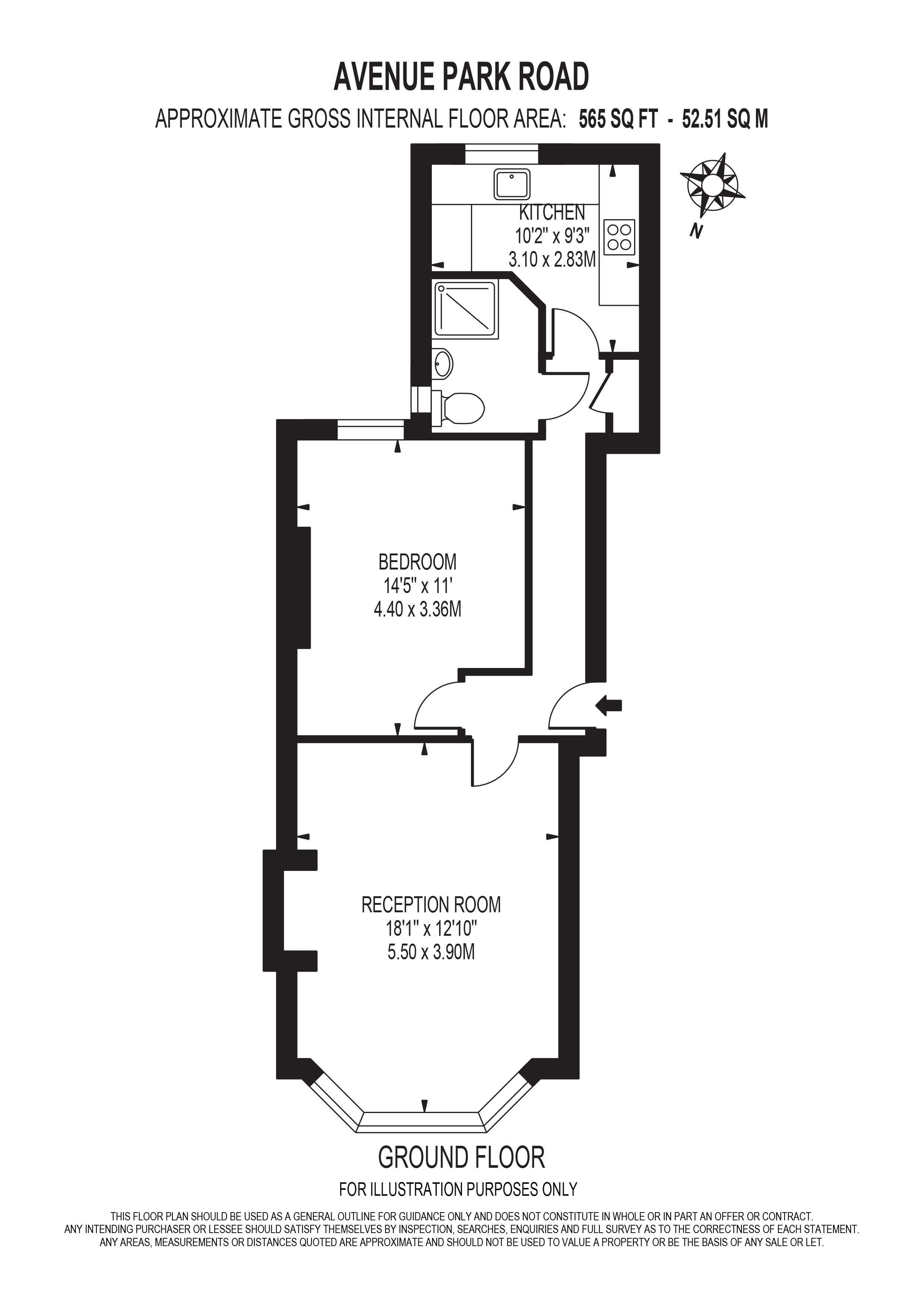 14b, Avenue Park Road, London floorplan