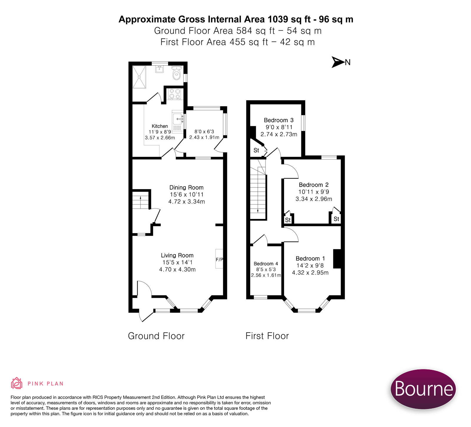 Oaklands,, Main Road, Farnham floorplan