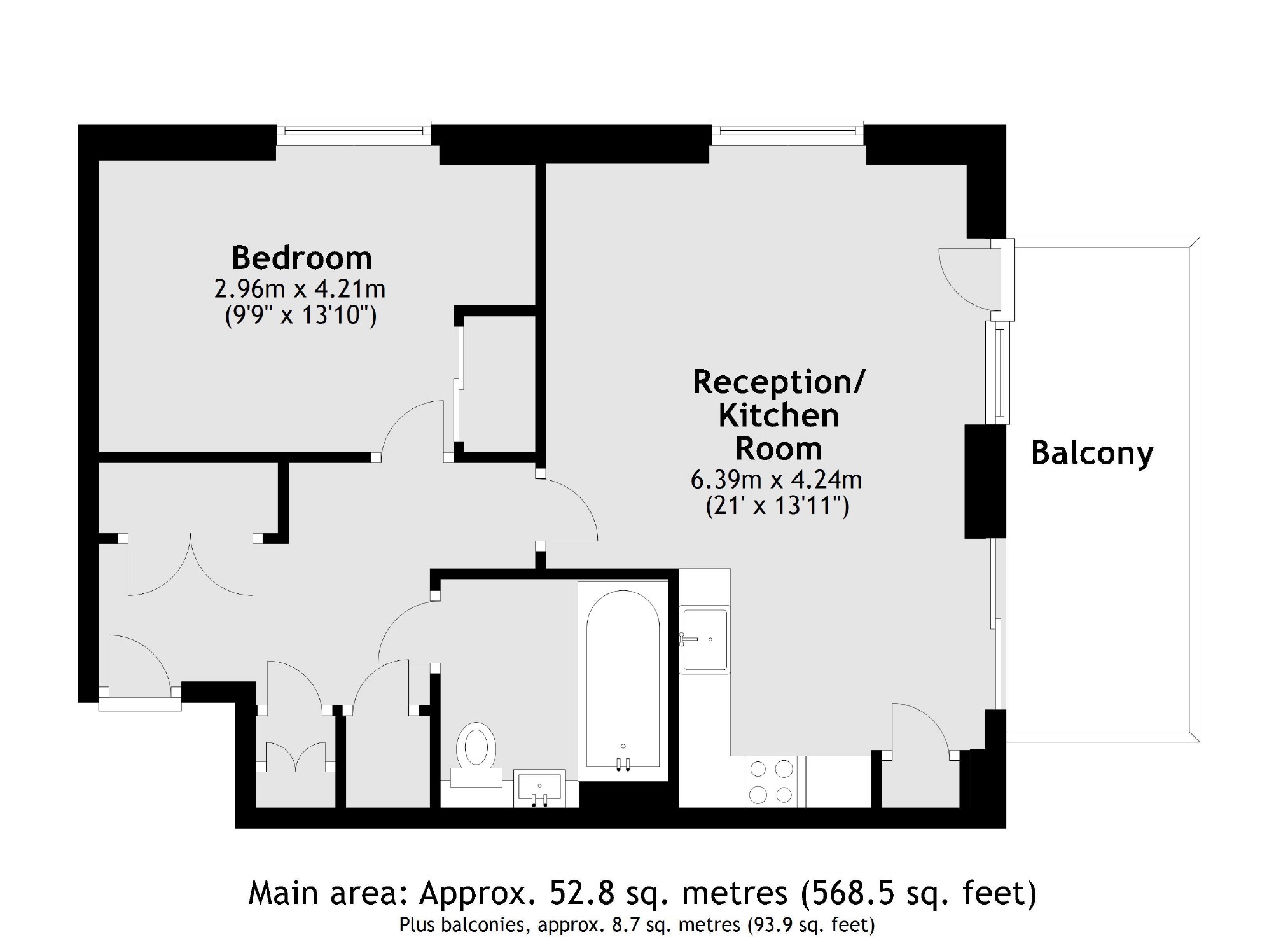 11 Elliston Apartments, 9, Glade Path, London floorplan