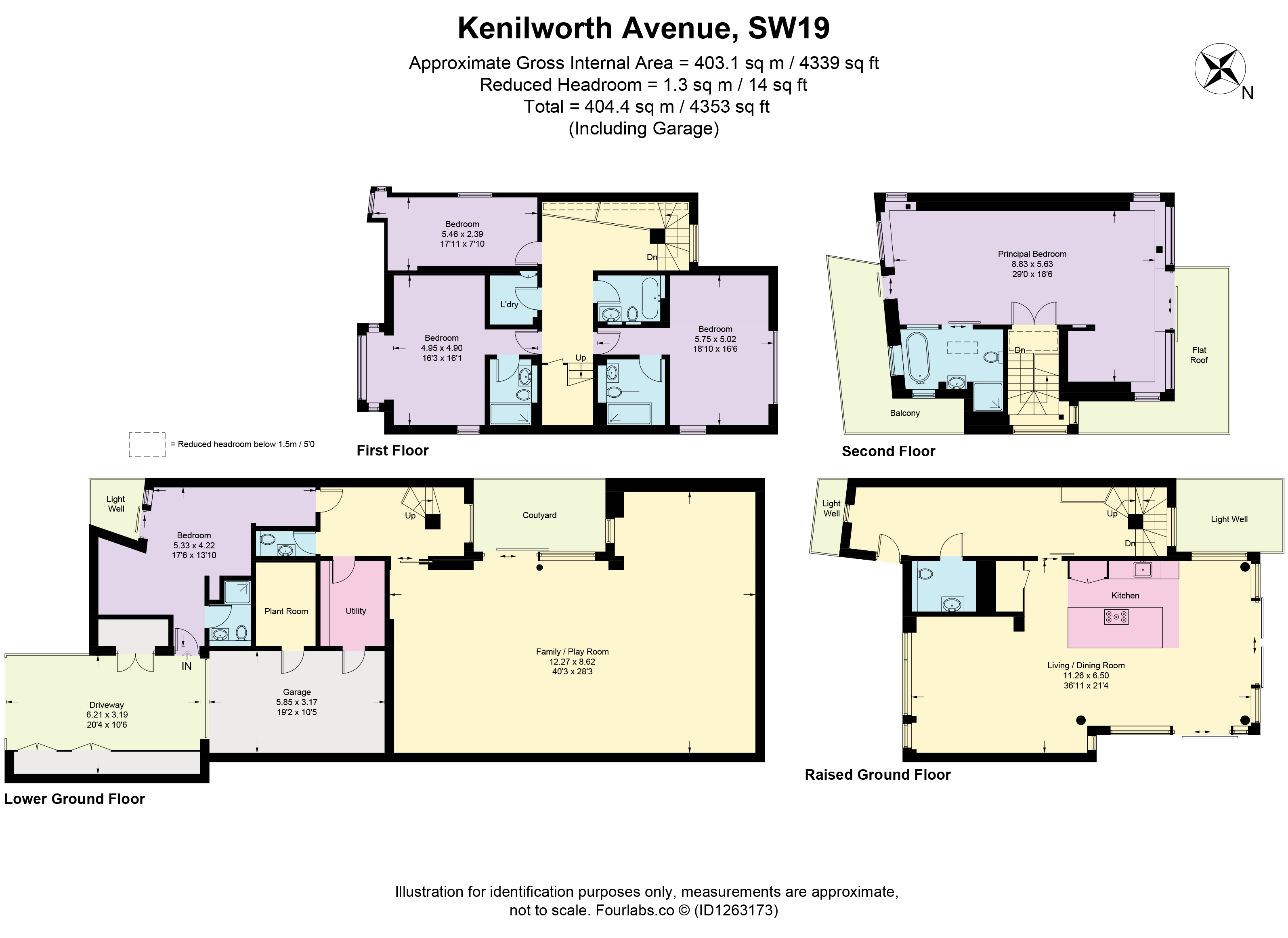 Kenilworth Avenue, Wimbledon, London, SW19 floorplan
