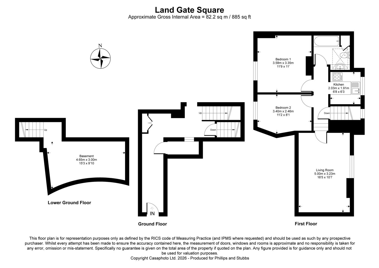 Tower Flat, 26, Landgate, Rye floorplan