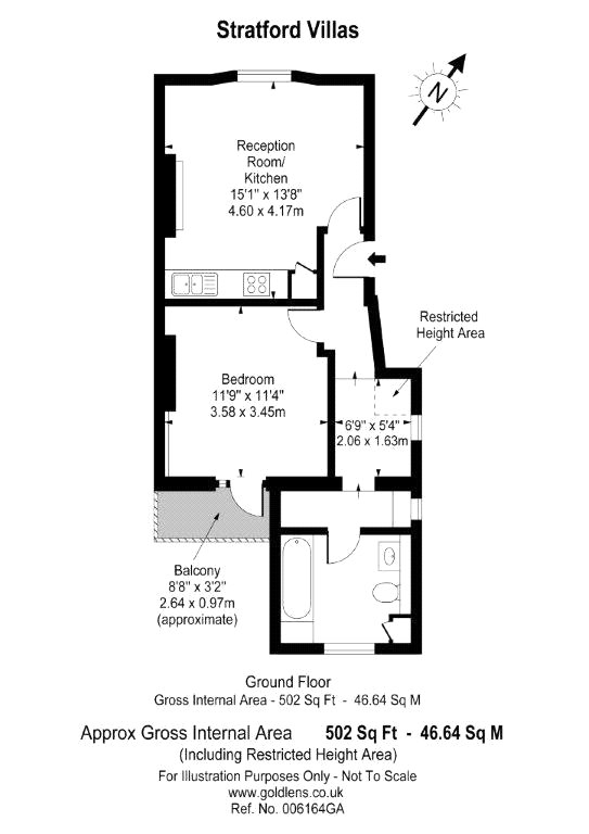 1 Bedrooms Flat to rent in Stratford Villas, Camden Square, London NW1