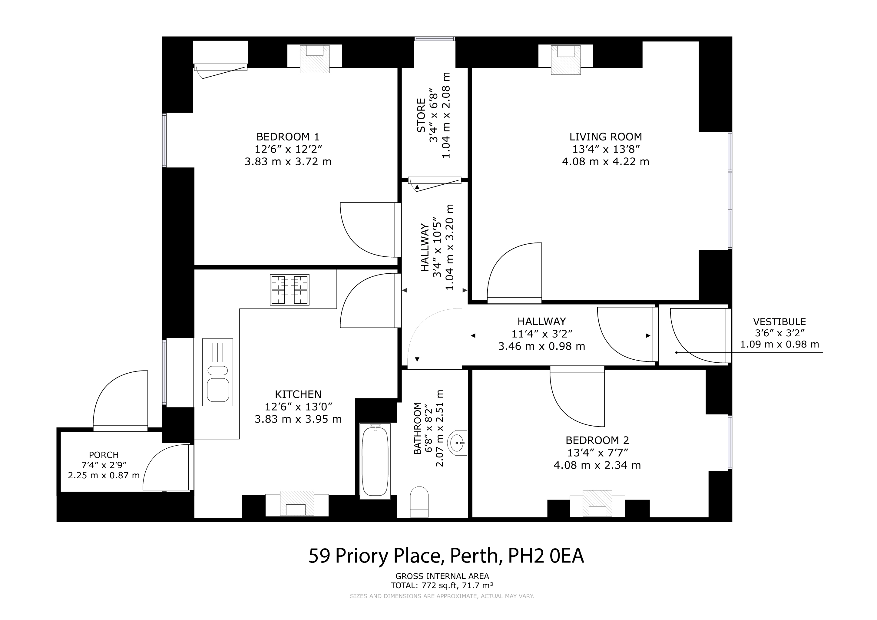 59, Priory Place, Perth and Kinross floorplan