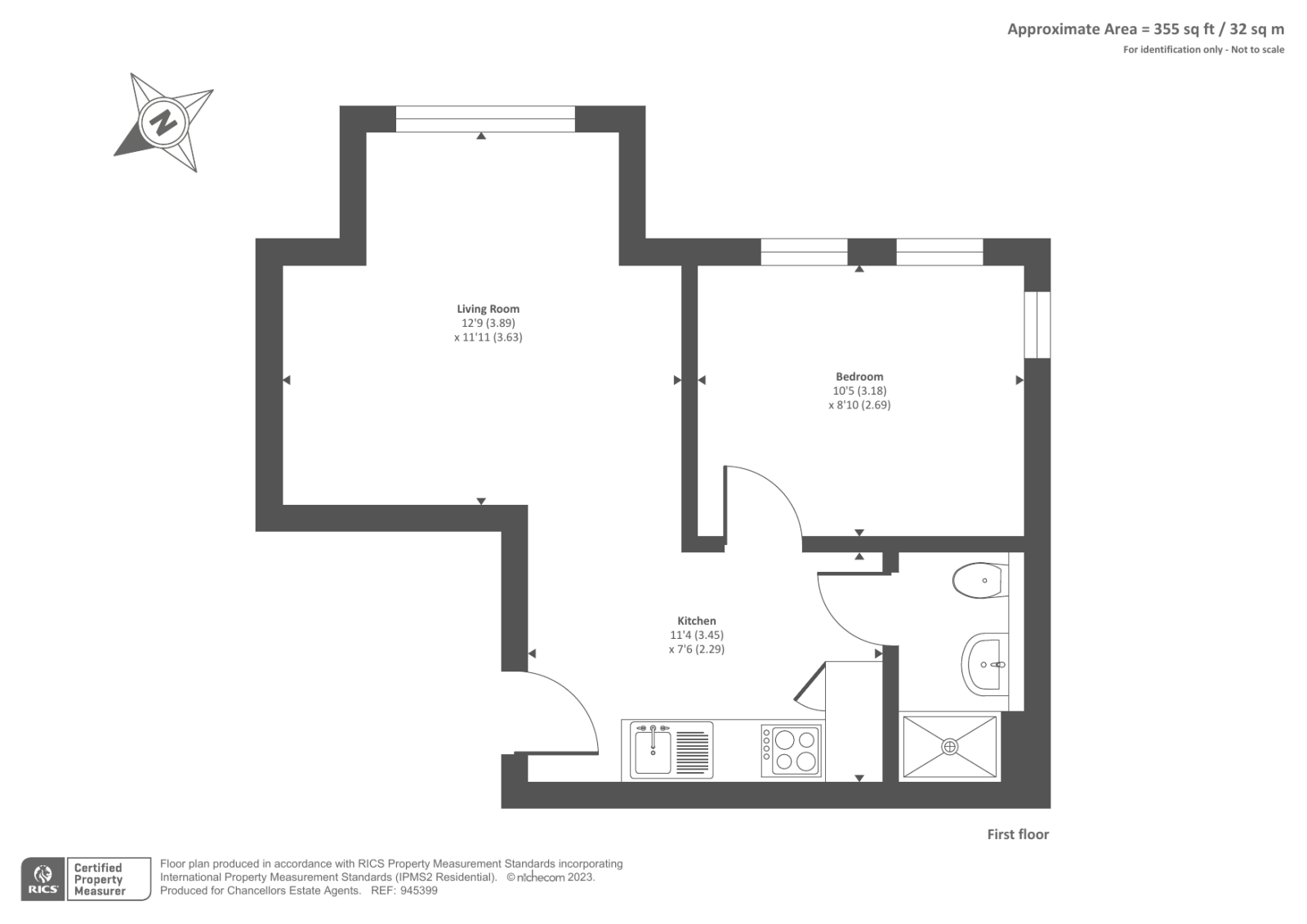 Flat 18 Shaftesbury Court, 18, Chalvey Park, Slough floorplan