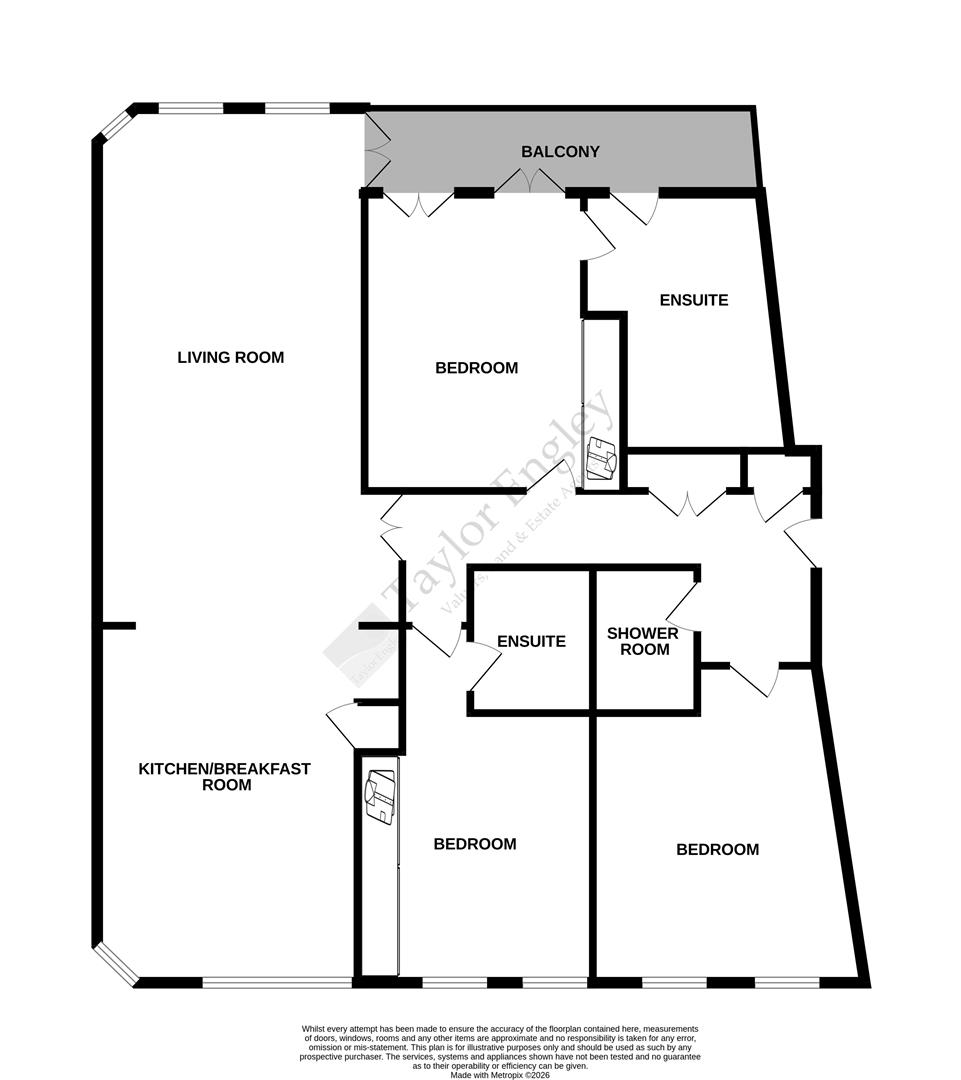 Flat 14, Hamilton Quay, Eastbourne floorplan