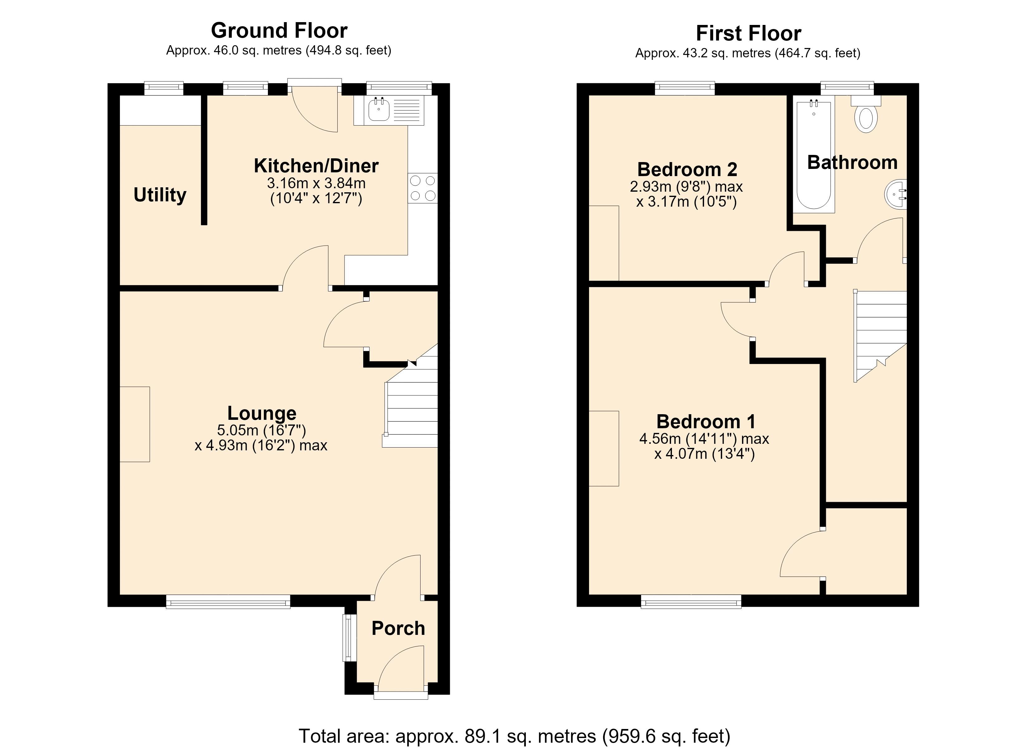 9, Croxdale Terrace, Greenside floorplan